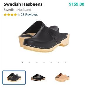 Swedish Hasbeens black clog